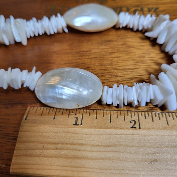 Vintage Mother of Pearl and Puka Shell Necklace - Picture 16 of 16